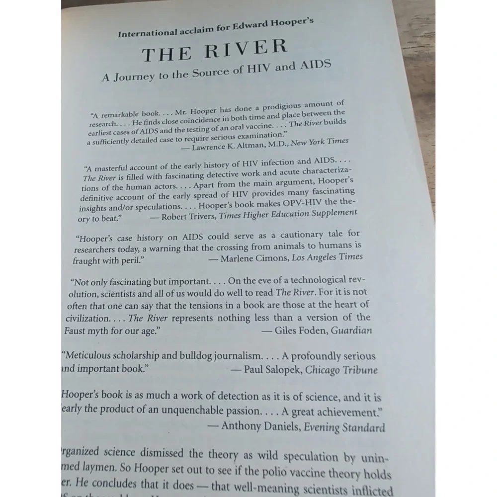 The River: A Journey to the Source of HIV and AIDS by Edward Hooper